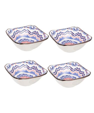 Zerodeko 4pcs Sauce Dish Pasta Plates Dip Bowls Saucer Plates Container for Food Ceramic Dipping Dish Snack Dish Salad Containers Wasabi Sauce Bowls Ceramics Vintage Seasoning