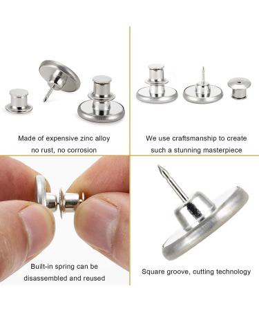 6PCS Perfect Fit Instant Button  Instant Buttons  Jean Replacement Buttons Removable Button No Sew Buttons to Extend or Reduce an Inch to Any Pants Waist in Seconds! 6PCS 6pcs-g - Buy Online on SooperMarket.com