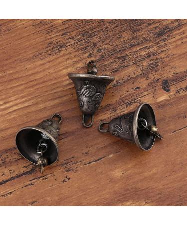 Yarnow Vintage Antique Wind Bells - 20 Piece Craft Set for Dog Cat Collars Key Rings & Feng Shui Decor - Buy Online on SooperMarket.com