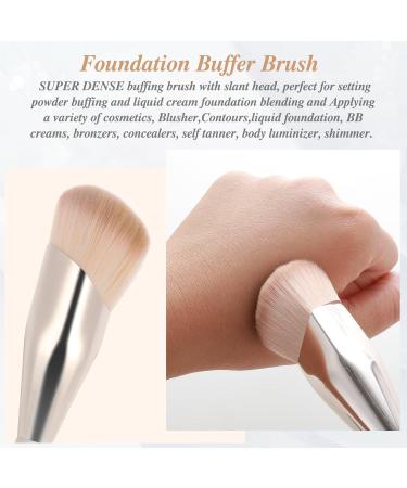 Bewudy 2 Pcs Concealer Brush Angled Concealer Brushes for Under Eye Precision Face Blending Blush Brush Foundation Concealer for Dark Circles Make up Nose Contour Brush Applicator - Buy Online on SooperMarket.com