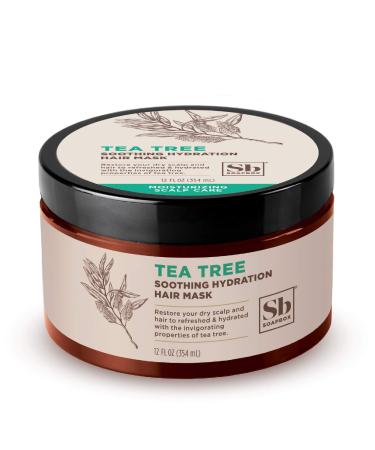 Soapbox Tea Tree Hair Mask  Soothing Hydration Deep Conditioner for Dry Damaged Hair | Sulfate Free  Gluten Free  Cruelty Free  Vegan Hair Mask & Scalp Treatment for Dry  Damaged or Frizzy Hair (12oz)