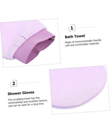 2pcs Healeved Double-Sided Face Scrubber Gloves for Women - Exfoliating Loofa Gloves & Shower Sponges for Bath Towels Massage - Buy Online on SooperMarket.com
