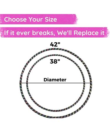 The Spinsterz Beginner Hoop - Weighted Fitness Hula-Hoop for Adults - Made in USA - X-Large 42 Diameter - Burgundy - Buy Online on SooperMarket.com