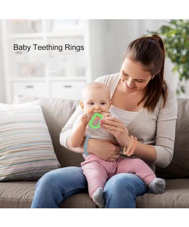D Letter Hand Chew Toy - Silicone Sensory Teething Toy for Autistic Children | 2 Pack - Safe Soft & Durable - Buy Online on SooperMarket.com