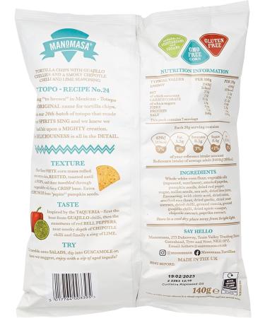 Manomasa Chipotle & Lime 10 x 140g Chipotle and Lime - Buy Online on SooperMarket.com