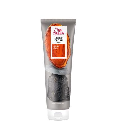 Wella Professional Color Fresh Mask Temporary Color Refresh Treatment Semi-Permanent Hair Dye Hair Gloss Treatment for Copper Hair Copper Glow