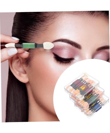 BELLIFFY 30pcs Double Ended Eye Shadow Stick Girl Eyeshadow Makeup Brush Sponge Eyeshadow Stick Rod Aluminum - Buy Online on SooperMarket.com
