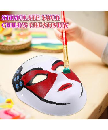 50-Piece White Plain Paper Mache Masks for DIY Masquerade Halloween Costume Crafts - Buy Online on SooperMarket.com
