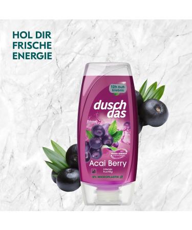 Buy Duschdas Acai Berry Shower Gel - 6 x 225 ml | Refreshing Energy Formula for Daily Invigoration - Buy Online on SooperMarket.com