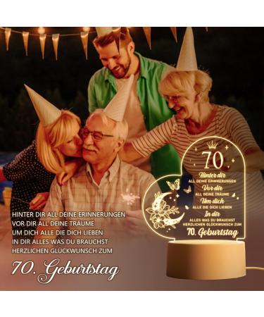 70th Birthday Gifts for Him & Her | Acrylic Night Light Decorations for 1953 Celebrations - Buy Online on SooperMarket.com