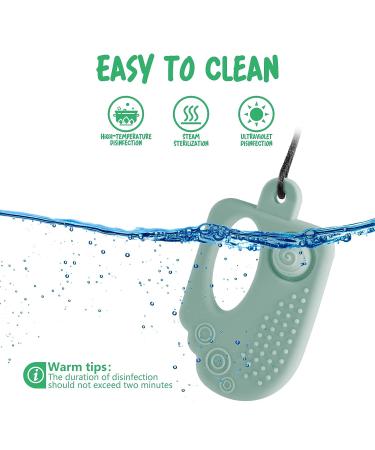 BPA Free Seeway Ice Cream Pop Chew Necklace for Sensory Kids - Teether Toy for Teething Relief in Infants with Autism, ADHD, Anxiety, and SPD - Buy Online on SooperMarket.com