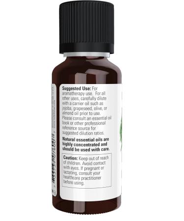 NOW Rosemary Essential Oil - 100% Pure, Vegan, Aromatherapy, 1 oz - Steam Distilled - Buy Online on SooperMarket.com