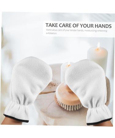minkissy 3 Pairs Wax Essential Oil Gloves Thickened Gloves Heat Preservation Mitten Moisturizing Glove Bath Mitt Spa Gloves Hand Healing Gloves Polyester Miss White Warm Wax Make up - Buy Online on SooperMarket.com