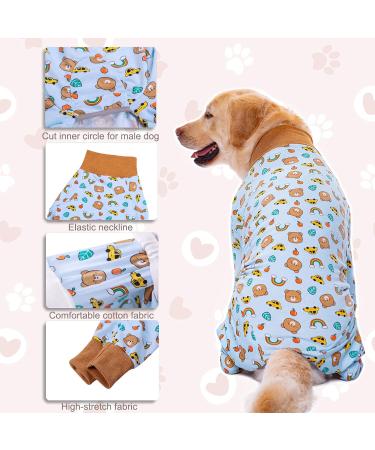Yeapeeto Dog Recovery Suit 5XL Bear - Soft Neuter Shirt Cone Alternative for Large/Medium Dogs - Prevent Licking & Shedding - Surgical Onesie After Surgery - Buy Online on SooperMarket.com