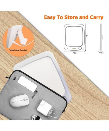 10000 Lux White Light Light Therapy Lamp Simulation of Daylight UV-Free Mood Control Lamp Timed Touch LED Sunlight Lamp - Buy Online on SooperMarket.com