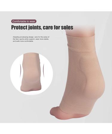 SUNGOOYUE 1Pair Heel Silicone Padded Protective Sleeve Soft Foot Ankle Elastic Protection Sock Breathable Foot Heel Crack Sock - Buy Online on SooperMarket.com