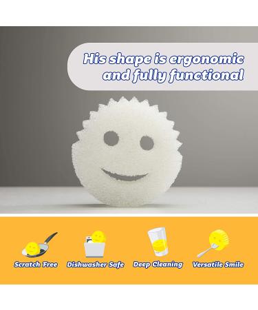 Scrub Daddy Sponge - Dye Free, Scratch-Free & Multi-Use Scrubber for Dishes | Odor Resistant & Deep Cleaning | Dishwasher Safe - Buy Online on SooperMarket.com