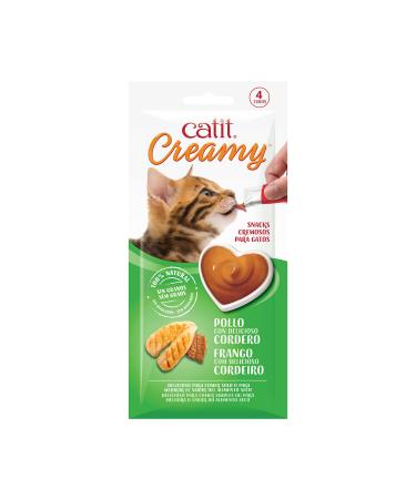 Catit Creamy Treats for Cats 4 Pack Chicken/Lamb Chicken/Lamb 40 g (1 Pack)