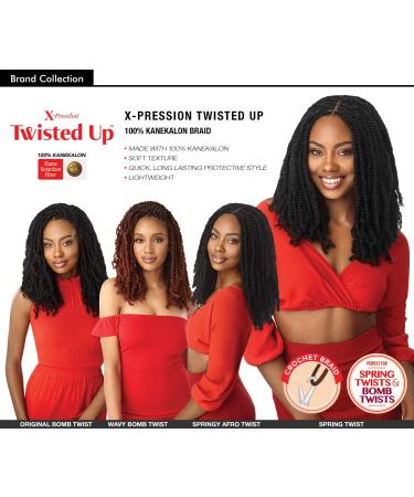 Outre X-pression Twisted Up Springy Afro Twist 16 - 3-Pack Multi Deals (1B) - Buy Online on SooperMarket.com