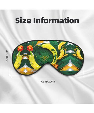 Buy SSIMOO Tropical Banana Leaves Soft Sleep Eye Mask - Breathable Travel Eye Patch for Women | Perfect for Relaxation - Buy Online on SooperMarket.com