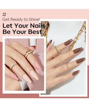 Modelones Gel Nail Kit - 28 Colors Nude Brown Pink Red Soak Off Gel Polish Set with Lamp Starter Kit | No Wipe Base & Top Coat | DIY Nail Curing Gift for Women - Buy Online on SooperMarket.com