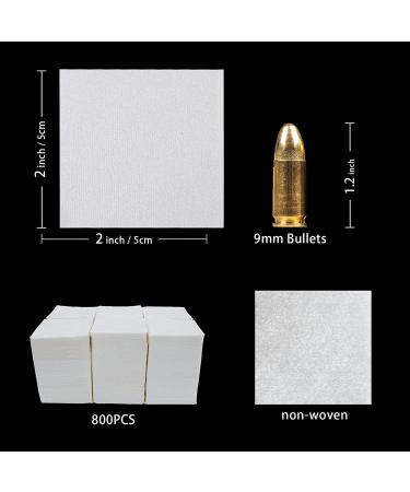 800 Pcs PINGMIC 2'' Thick Gun Cleaning Patches Highly Absorbent & Lint Free Cloth for .22-.45 Cal / 5.56-9mm-10mm - Superior Gun Cleaning Supplies - Buy Online on SooperMarket.com