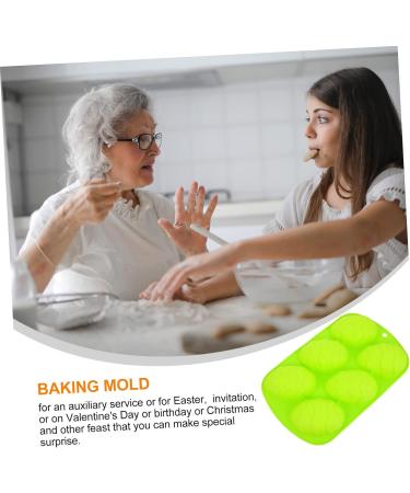 Alipis 1pc Easter Egg Cake Mold Candy Gummies Silicone Chocolate Molds Easter Silicone Mould Easter Egg Decorations Egg Shape Silicone Molds Easter Cakes Mold Silica Gel Biscuit Soap Mold 26.5X16.5CM Green - Buy Online on SooperMarket.com