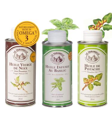La Tourangelle walnut oil / basil oil / pistachio oil trio pack 750 ml