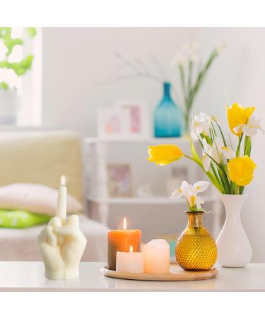 GroBro7 Middle Finger Candle - Danish Pastel Fragrance | Natural Soy Wax Aromatherapy Decor & Pine Incense Sticks for Desk & Home | Unique Gift for Parties & Housewarming - Buy Online on SooperMarket.com