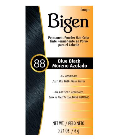 #88 Blue Black Bigen Permanent Powder (3 Pack) Black Blue 0.63 Ounce (Pack of 1)