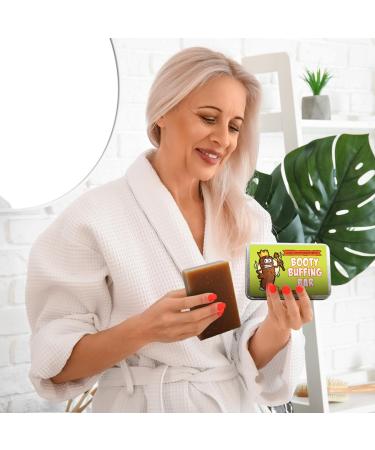 Booty Buffing Bar Soap - Premium Unisex Coffee Soap Gag Gifts for Adults Teens & Kids | Perfect for Easter Baskets & White Elephant Ideas - Buy Online on SooperMarket.com