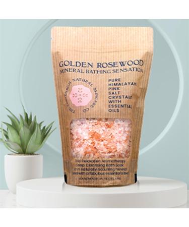 Golden Rosewood Pink Himalayan Bath Salts | Muscle Relaxation, Stress Relief & Sleep Aid | Skin Restoration with Essential Oils | Edinburgh Skincare Co. - x1 Box - Buy Online on SooperMarket.com