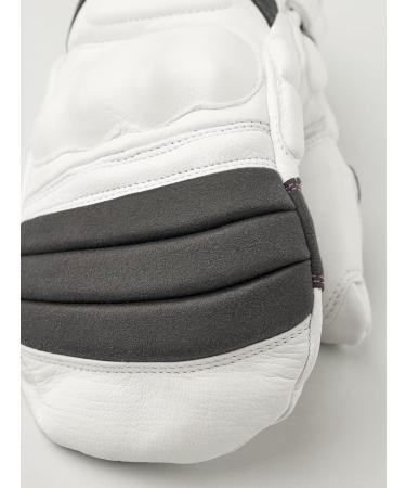 Hestra Impact Racing Junior Leather Mitt - White/Cerise - Size 7 | Youth 4-13 yrs - Buy Online on SooperMarket.com