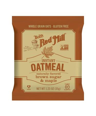 Bob's Red Mill Instant Oatmeal - Brown Sugar & Maple, 8 Packets (1.23 oz each) - Healthy Breakfast - Buy Online on SooperMarket.com