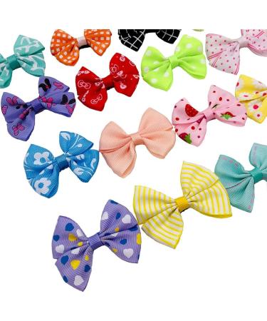 20pcs Dog Hair Bows with Alligator Clips for Small to Medium Dogs - Grooming Accessories for Cats, Puppies, and Yorkshire Terriers - Buy Online on SooperMarket.com