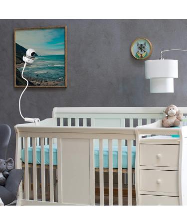 iTODOS Gooseneck Baby Monitor Mount - 27 inch Flexible Arm for Arlo, Motorola, and Universal Cameras - White - Buy Online on SooperMarket.com