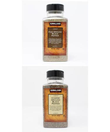 RKBROTHERS Combo Pack of Kirkland Signature Fine (348g) and Coarse (360g) Ground Black Pepper