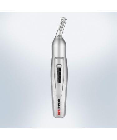 ConairMAN All-in-One Personal Trimmer for Men | Neckline & Eyebrow Hair Trimmer | 3-Piece Grooming Kit - Battery-Powered Silver/Black - Buy Online on SooperMarket.com