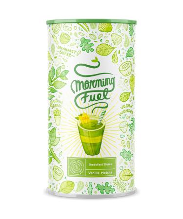 Morning fuel vanilla Matcha Shake - Fats & healthy in the morning vitamin and nutrient -rich breakfast mixture with protein made of sprouted seeds quinoa & almonds - 600 grams of powder