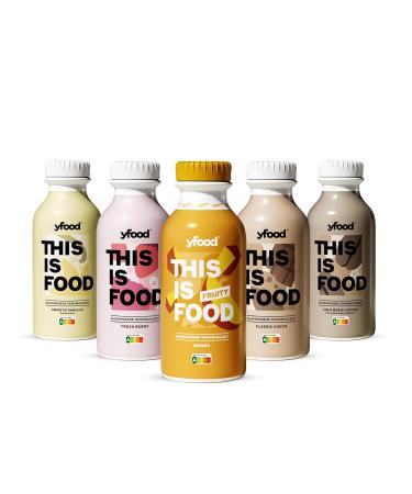 yfood Drinking Meal Tasting Pack Classic, 5 x 500 ml, Includes 1.25 Deposit (5 x 500 ml, Classic Trial Package)
