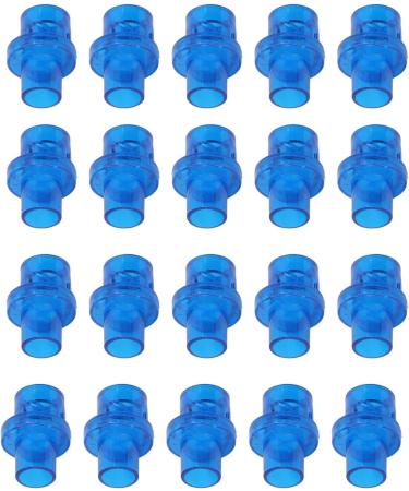 20pcs CPR Filtering Mask Accessory Professional Cardiopulmonary Resuscitation Face Shield Replacement One Way Valve Mouthpower to Breathe Resuscitator (Blue) - Buy Online on SooperMarket.com