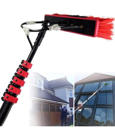 Window Cleaning Pole Telescopic Window Washing Equipment Water Fed Telescopic Brush Pole Cleaning Kit Suitable for Window Cleaning Photovoltaic Panel Cleaning Trucks (Size : 12FT/3.6M) (12F