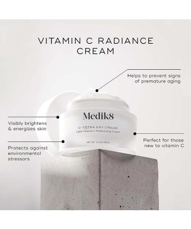 Medik8 C-Tetra Day Cream | Lipid Vitamin C for Radiant Skin | Hydrating Moisturizer 1.7 oz - Buy Online on SooperMarket.com