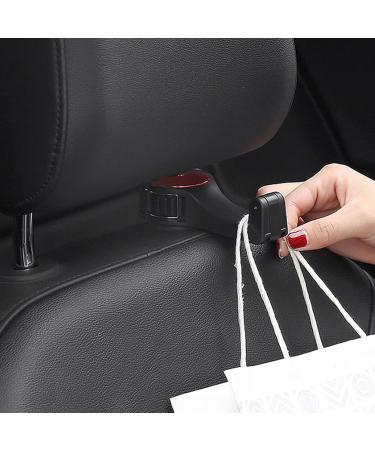 VIILICH 2PCS Car Headrest Hook & Cell Phone Holder - Durable Storage for Handbags & Devices (Red) | International Shipping - Buy Online on SooperMarket.com