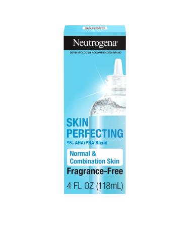 Neutrogena Skin Perfecting Daily Liquid Exfoliant Normal & Combination Skin Fragrance-Free  4 fl oz (118 ml)