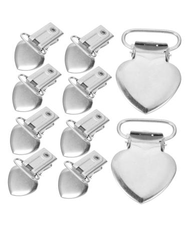 Beavorty 120 Peach Heart Pacifier Clips - Durable Stainless Steel Clip for Men - 4 Pack - Buy Online on SooperMarket.com