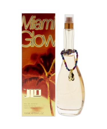 Jennifer Lopez Miami Glow Eau De Toilette Spray 3.3 Oz / 100 Ml for Women Fresh 3.3 Fl Oz (Pack of 1)