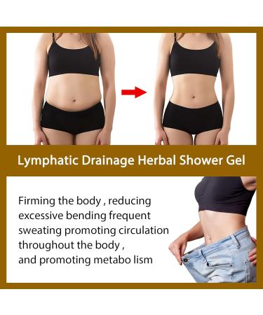 Lymph Drainage Herbal Shower Gel | Organic Ginger Slimming Body Wash 100ml - Enhance Your Wellness Globally - Buy Online on SooperMarket.com