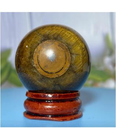 Natural Sphere Tiger Eye Stone Ball Quartz Crystal Natural Ore Gemstone Home Decoration Gift 1pc (Color : 100-110g) - Buy Online on SooperMarket.com