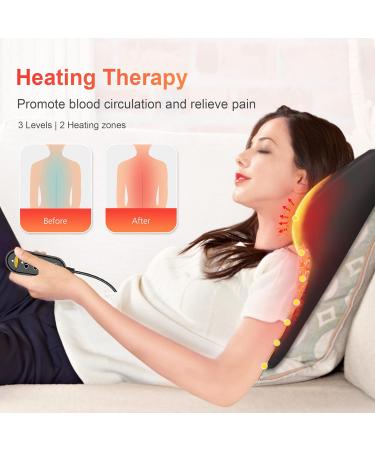 COMFIER Back Neck Massager for Back Neck Pain Relief Shiatsu Neck and Shoulder Massager with Heat 3D Kneading Massagers for Back and Neck Massage Pillow as Gifts for Dad Moms Men Women - Buy Online on SooperMarket.com